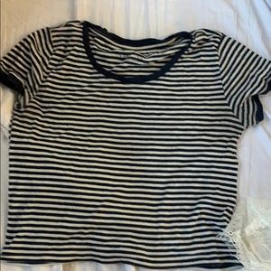 Aero striped baby tee